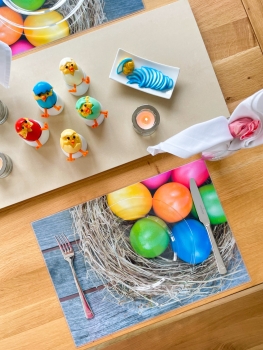 Tischset Platzset abwaschbar Easter Colours von ARTIPICS